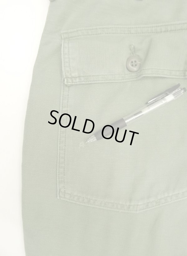 画像5: 70'S アメリカ軍 US ARMY "OG107" コットンサテン ベイカーパンツ W36L29 (VINTAGE)