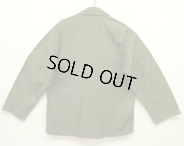 画像5: 60'S アメリカ軍 USMC "1st MODEL" OG107 ステンシル入り コットンサテン ユーティリティシャツ (VINTAGE)