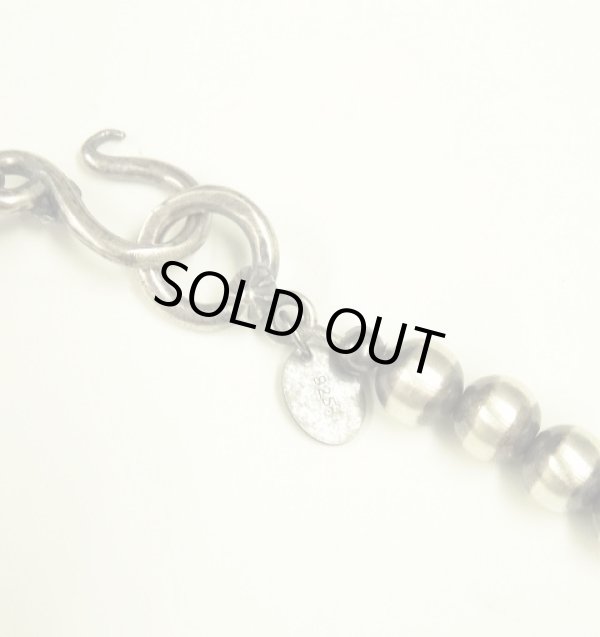 画像2: ナバホ族 インディアンジュエリー ナバホパール シルバーネックレス (NEW)