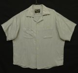画像: 60'S KING LOUIE レーヨン 半袖 ボーリングシャツ グレー (VINTAGE)
