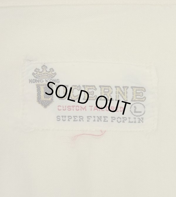 画像2: 60'S LUCERNE レーヨン 半袖 BDシャツ オフホワイト (VINTAGE)