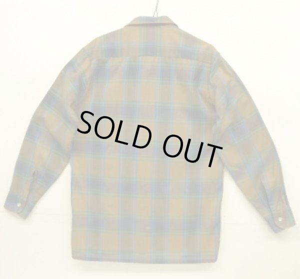 画像3: 60'S TOWNCRAFT 長袖 オープンカラーシャツ チェック柄 (VINTAGE)