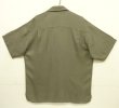 画像3: 90'S PERRY ELLIS シルク 半袖 オープンカラーシャツ カーキ (VINTAGE)
