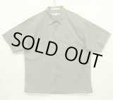画像: 90'S PERRY ELLIS コットン 半袖 ボックスシャツ カーキ (VINTAGE)
