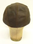 画像4: 90'S ORVIS レザー ロングビルキャップ ブラウン USA製 (VINTAGE)