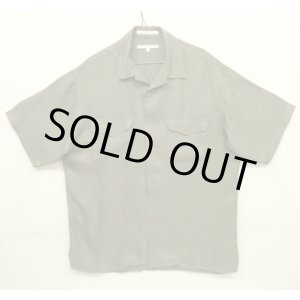 画像: 90'S PERRY ELLIS シルク 半袖 オープンカラーシャツ カーキ (VINTAGE)