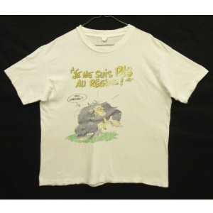 画像: 90'S JE NE SUIS PAS AU REGIME シングルステッチ 半袖 Tシャツ ホワイト (VINTAGE)