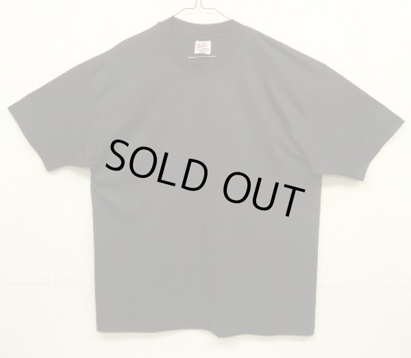 画像1: 90'S HANES "HEAVYWEIGHT 50/50" シングルステッチ 半袖 Tシャツ ブラック USA製 (DEADSTOCK)