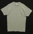 画像1: 90'S HANES シングルステッチ ポケット付き 半袖 Tシャツ グレー (VINTAGE)