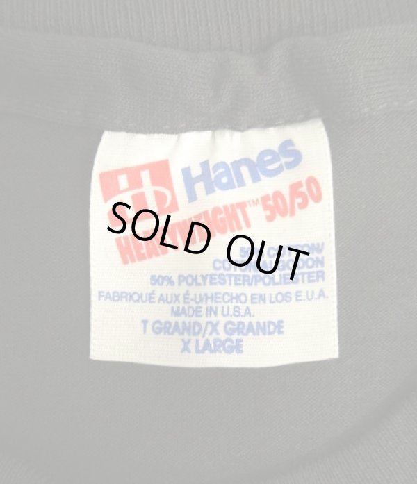 画像2: 90'S HANES "HEAVYWEIGHT 50/50" シングルステッチ 半袖 Tシャツ ブラック USA製 (DEADSTOCK)