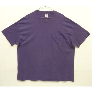 画像: 90'S HANES シングルステッチ ポケット付き 半袖 Tシャツ グレープ (VINTAGE)