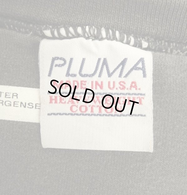 画像2: 90'S PLUMA ヘビーウエイト 半袖 Tシャツ フェードブラック USA製 (VINTAGE)