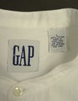 画像2: 90'S GAP 旧タグ ポプリン バンドカラーシャツ ホワイト (VINTAGE)