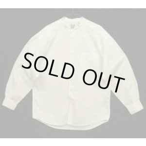 画像: 90'S GAP 旧タグ ポプリン バンドカラーシャツ ホワイト (VINTAGE)