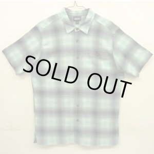 画像: PATAGONIA オーガニックコットン 半袖 A/Cシャツ オンブレチェック (USED)