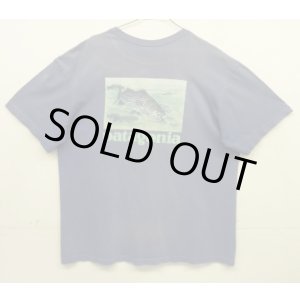 画像: PATAGONIA バックプリント 半袖 Tシャツ フェードブルー USA製 (VINTAGE)