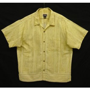 画像: 00'S PATAGONIA コットン 半袖 オープンカラーシャツ 総柄 (VINTAGE)
