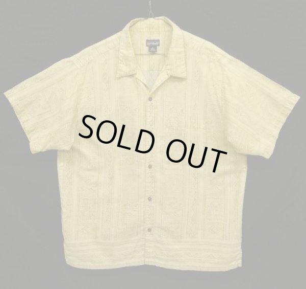 画像1: 00'S PATAGONIA コットン 半袖 オープンカラーシャツ 総柄 (VINTAGE)