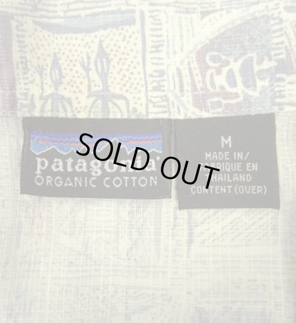 画像2: 00'S PATAGONIA コットン 半袖 オープンカラーシャツ 総柄 (VINTAGE)