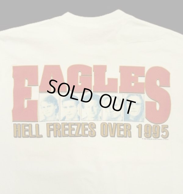 画像6: 90'S EAGLES "HELL FREEZES OVER 1995" シングルステッチ 半袖 Tシャツ ホワイト USA製 (VINTAGE)