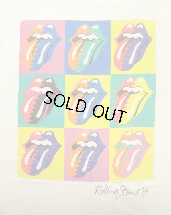 画像3: 80'S ROLLING STONES "THE NORTH AMERICAN TOUR 1989" シングルステッチ 半袖 Tシャツ ホワイト USA製 (VINTAGE)