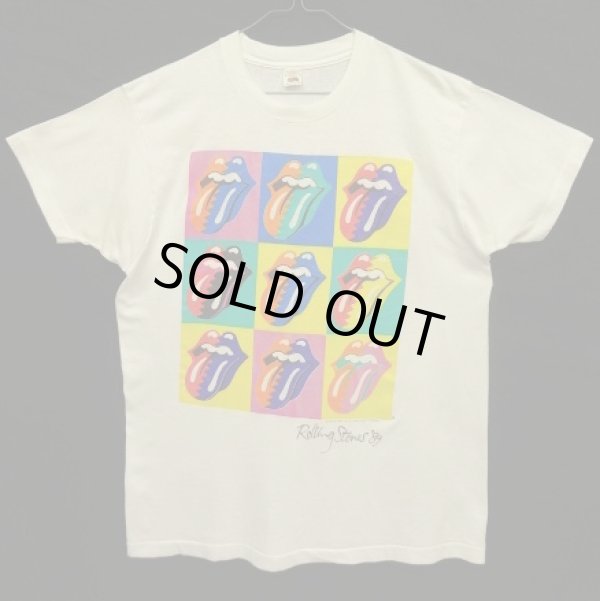 画像1: 80'S ROLLING STONES "THE NORTH AMERICAN TOUR 1989" シングルステッチ 半袖 Tシャツ ホワイト USA製 (VINTAGE)