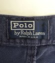 画像2: 90'S RALPH LAUREN "ボックスロゴ" ツープリーツ チノショーツ ネイビー TALONジップ USA製 (VINTAGE)