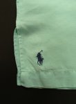 画像3: 90'S RALPH LAUREN "CALDWELL" シルク/リネン 裾ロゴ 半袖 オープンカラーシャツ ミントグリーン (VINTAGE)