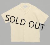 画像: 90'S RALPH LAUREN "CALDWELL" シルク/コットン ロゴ無し 半袖 オープンカラーシャツ タン (VINTAGE)