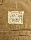 画像5: 90'S RALPH LAUREN "ボックスロゴ" ツープリーツ チノショーツ ブラウン USA製 (VINTAGE)
