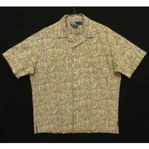 画像: 90'S RALPH LAUREN "CALDWELL" コットン 半袖 オープンカラーシャツ 総柄 (VINTAGE)