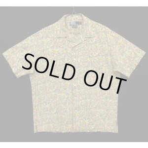 画像: 90'S RALPH LAUREN "CALDWELL" コットン 半袖 オープンカラーシャツ 総柄 (VINTAGE)
