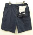 画像3: 90'S RALPH LAUREN "TYLER SHORT" ツープリーツ チノショーツ ネイビー (VINTAGE)