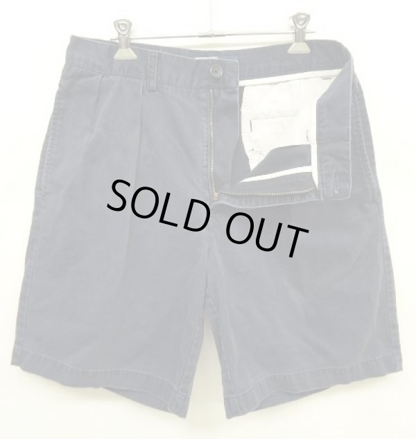 画像3: 90'S RALPH LAUREN "TYLER SHORT" ツープリーツ チノショーツ ネイビー (VINTAGE)