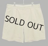 画像: 90'S RALPH LAUREN "TYLER SHORT" ツープリーツ チノショーツ ベージュ USA製 (VINTAGE)