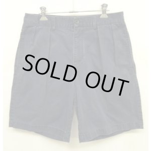 画像: 90'S RALPH LAUREN "TYLER SHORT" ツープリーツ チノショーツ ネイビー (VINTAGE)