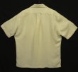 画像4: 90'S RALPH LAUREN シルク/リネン 裾ロゴ 半袖 オープンカラーシャツ オフホワイト (VINTAGE)