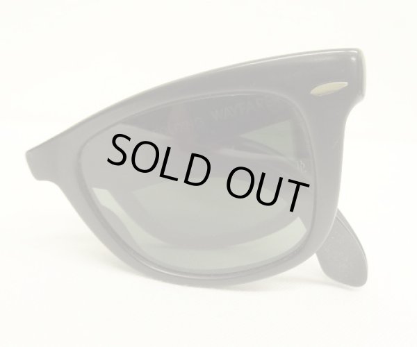 画像8: 90'S B&L ボシュロム製 RAY-BAN "FOLDING WAYFARER" サングラス マットブラック フランス製 (VINTAGE)