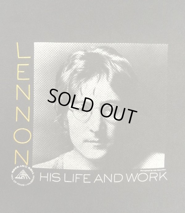 画像3: 00'S JOHN LENNON "ROCK & ROLL HALL OF FAME MUSEUM" 長袖 Tシャツ ブラック (VINTAGE)