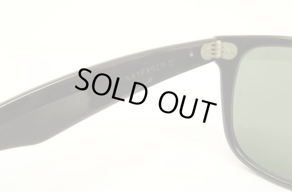 画像7: 90'S B&L ボシュロム製 RAY-BAN "WAYFARER II" サングラス ブラック USA製 (VINTAGE)