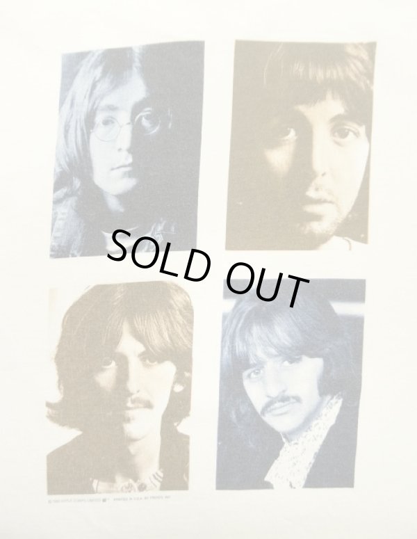 画像2: 90'S THE BEATLES "WHITE ALBUM" シングルステッチ バックプリント 半袖 Tシャツ ホワイト USA製 (VINTAGE)