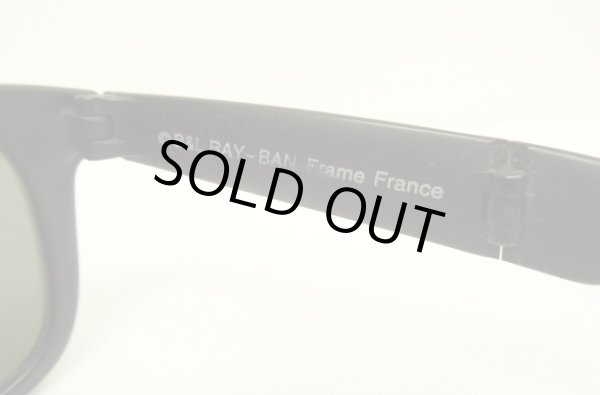 画像6: 90'S B&L ボシュロム製 RAY-BAN "FOLDING WAYFARER" サングラス マットブラック フランス製 (VINTAGE)