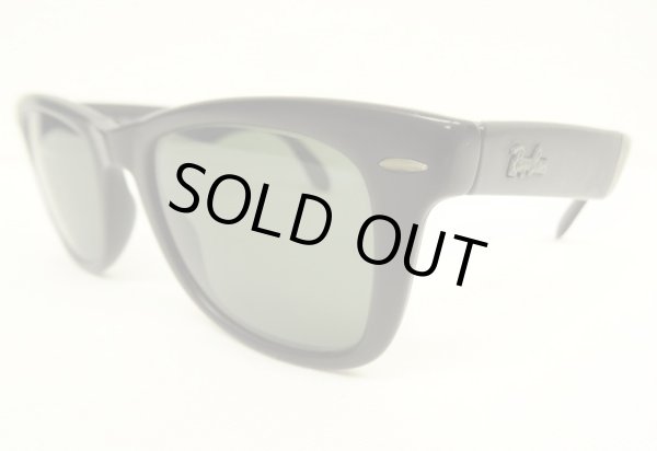 画像2: 90'S B&L ボシュロム製 RAY-BAN "FOLDING WAYFARER" サングラス マットブラック フランス製 (VINTAGE)
