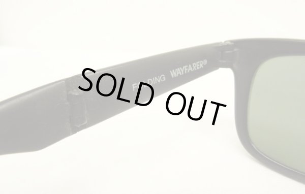 画像7: 90'S B&L ボシュロム製 RAY-BAN "FOLDING WAYFARER" サングラス マットブラック フランス製 (VINTAGE)