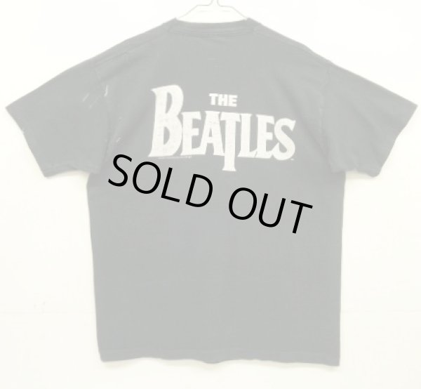 画像5: 90'S THE BEATLES "LET IT BE 25YEARS" シングルステッチ 両面プリント 半袖 Tシャツ ブラック USA製 (VINTAGE)