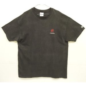 画像: 90'S IBM 袖プリント入り 半袖 Tシャツ フェードブラック (VINTAGE)