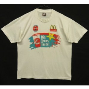 画像: 90'S McDONALD'S x COCA COLA シングルステッチ 半袖 Tシャツ ホワイト USA製 (VINTAGE)
