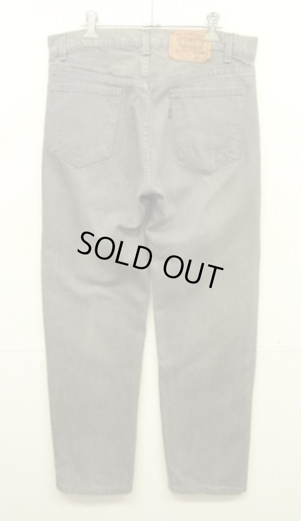 画像3: 80'S LEVIS 505 黒タブ デニム 先染めダークグレー W33L30 USA製 (VINTAGE)