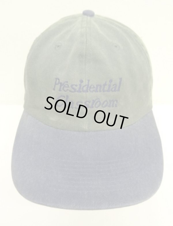 画像2: PRESIDENTIAL CLASSROOM 6パネル ツートンカラー ベースボールキャップ ネイビー/グリーン (USED)