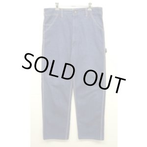 画像: 80'S SEARS トップスナップボタン デニム ペインターパンツ インディゴ USA製 (VINTAGE)